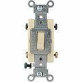 Leviton Commercial 15A Ivory Grounded Quiet 4-Way Switch S01-CS415-2IS
